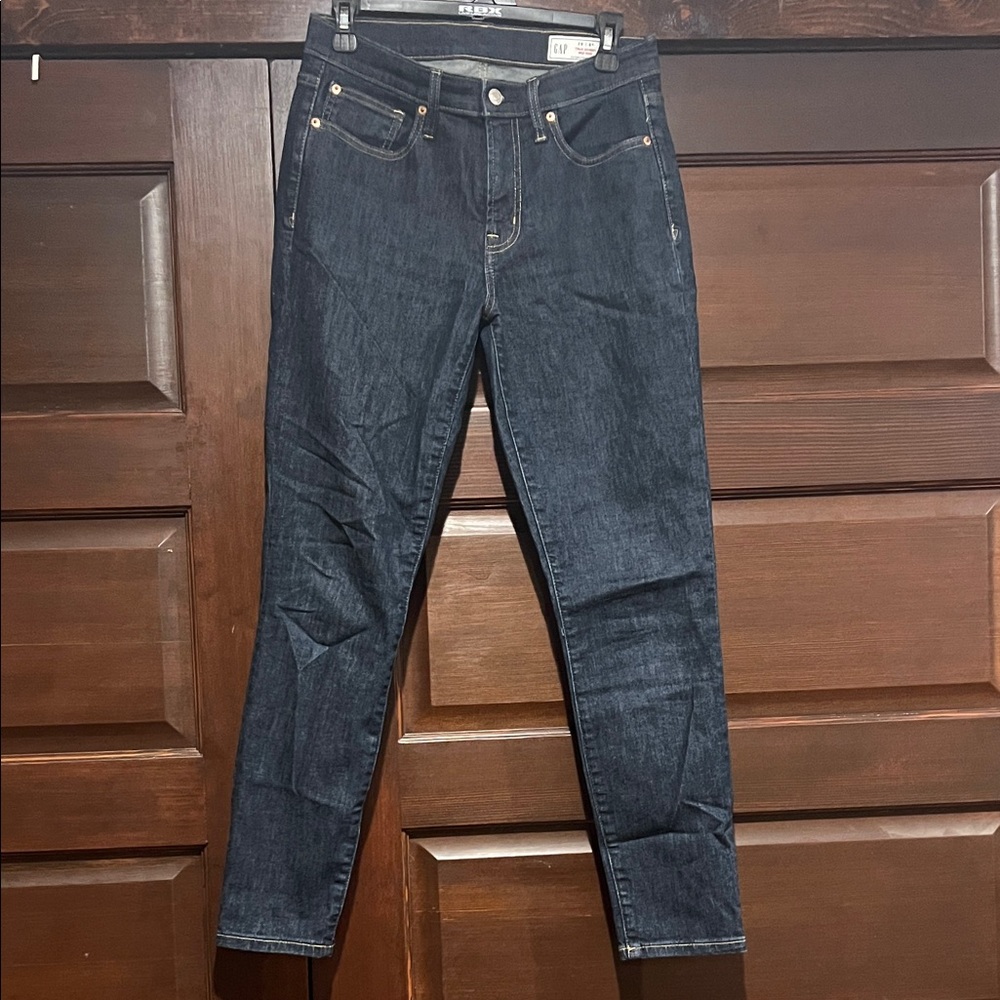 GAP Women Skinny Jeans - Dark Indigo Blue